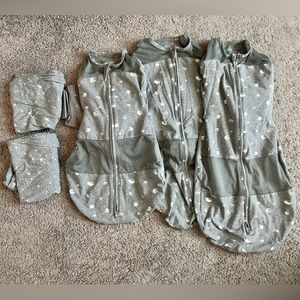 Happiest Baby Snoo Sleep Sack & Bassinet Sheets Bundle